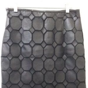 Cartise black faux leather shirt  - short slim